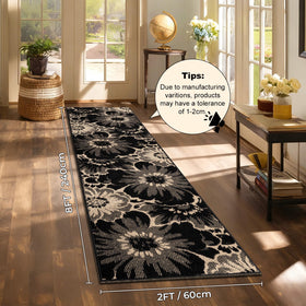 Findosom rubber-backed runner provides non-slip grip on smooth floors