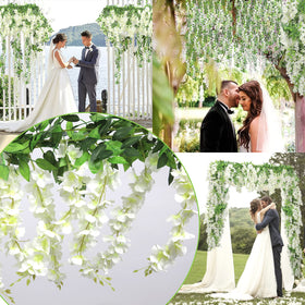 Findosom Wisteria garland suitable for both indoor and outdoor decorations.