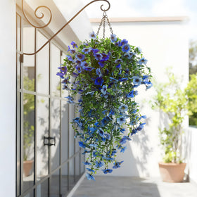 FineCheer outdoor hanging plant assembly highlights sturdy stems and flexible wiring.
