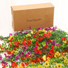 FineCheer UV-safe plastic and silk materials endure weather while maintaining color.
