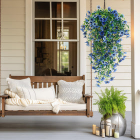 FineCheer spring porch decor ready to hang without watering or pruning.