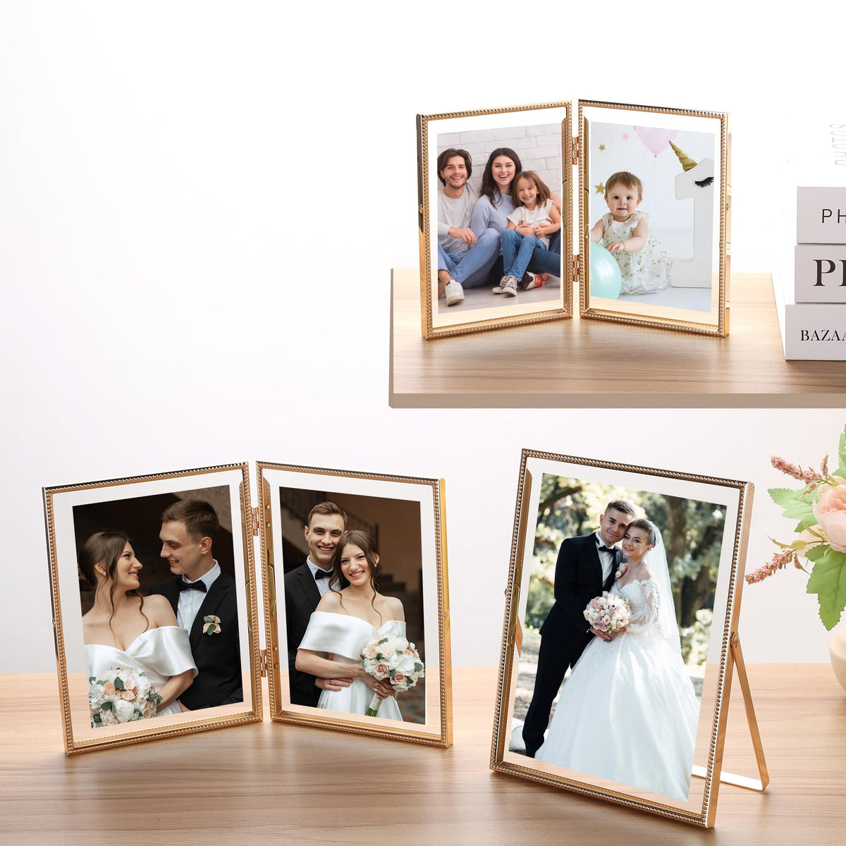FineLiMoLa easy-back clips simplify photo swapping.