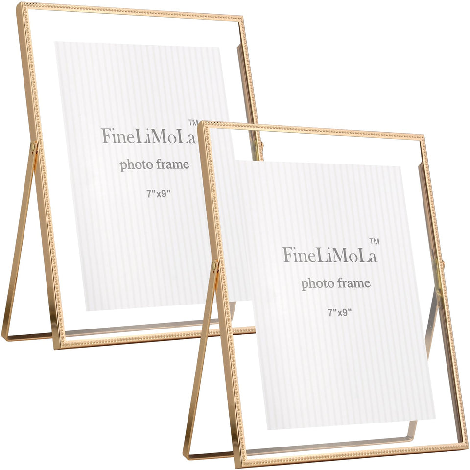 FineLiMoLa gold 8x10 floating frame with beaded edge for elegant display.
