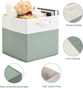 FinishingBo 13x13 inch linen cube with rigid cardboard insert for shape.