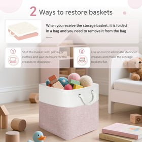 FinishingBo Cube Bin 6-pack display for versatile home organization