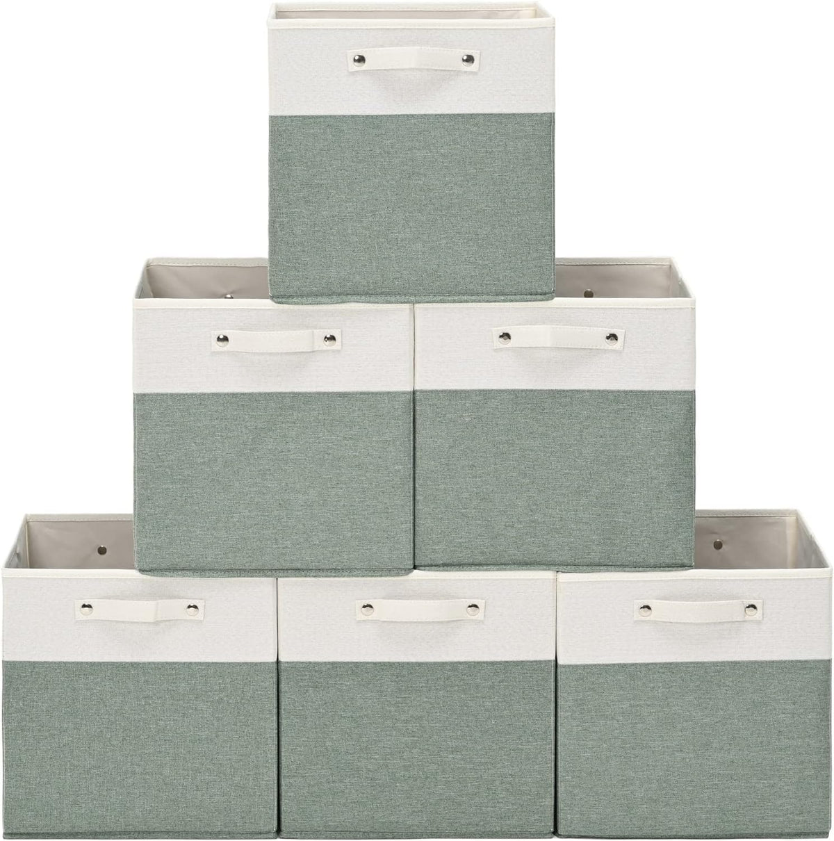 FinishingBo fine linen storage bin folded for compact closet organization.