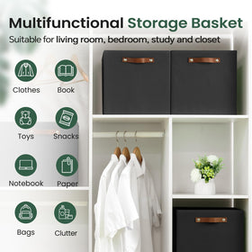 Folded flat FinishingBo storage cubes save space when not in use.