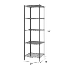 Finnhomy shelving unit in a compact kitchen corner for organization.