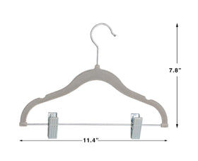 Finnhomy movable clips adjust to fit pants, skirts, and garments.
