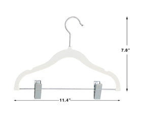 Finnhomy movable clips for kids hangers secure fabrics without marks.