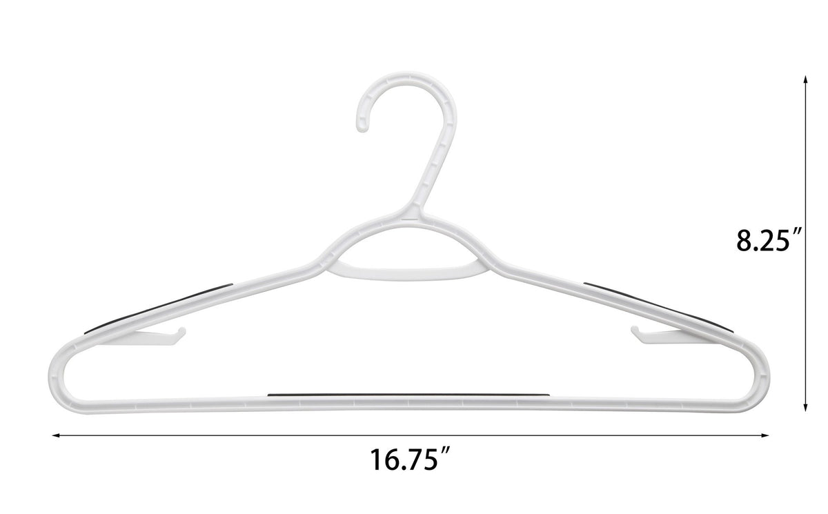 Finnhomy hanger showing non-slip pads protecting garments from slipping.