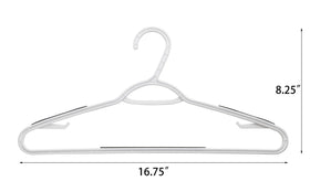 Finnhomy hanger showing non-slip pads protecting garments from slipping.