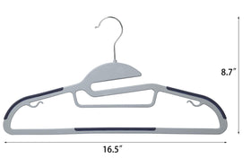 Finnhomy hangers with non-slip pads prevent garments from slipping off