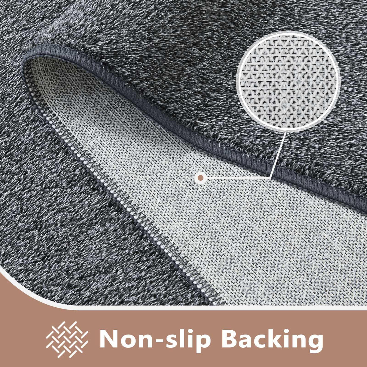 FinRèc Home machine-washable rug for quick deep-clean sessions.