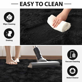 FinRec rug with reinforced edges and locked-in fluff for durability