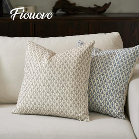 FIOUOVO cotton pillow cover remains soft after washing for easy care.