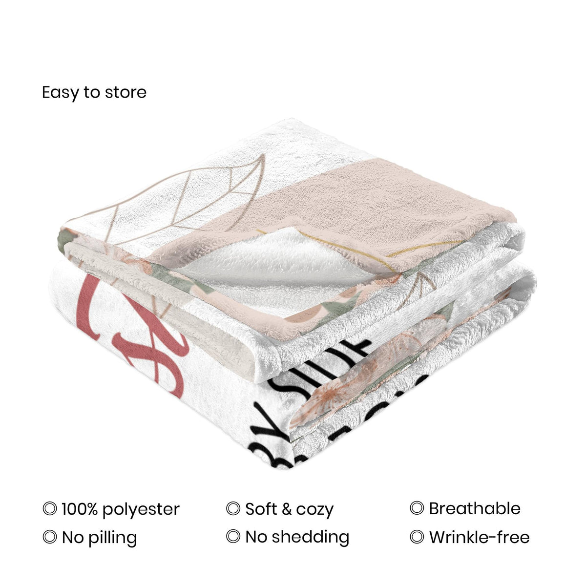 Fioung blanket care instruction; machine wash cold for longevity.