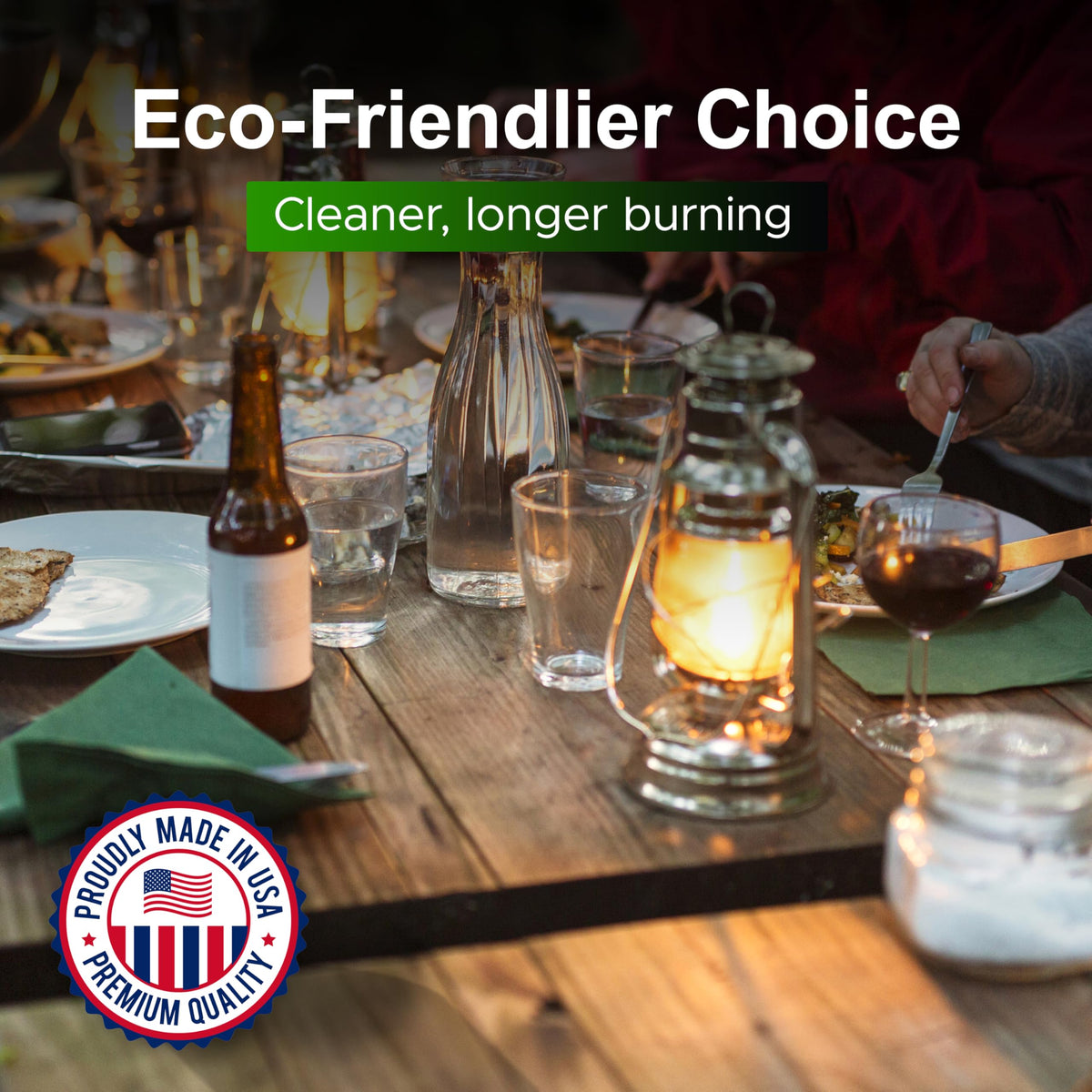 Firefly Eucalyptus Formula smokeless flame enables relaxed gatherings with minimal odor