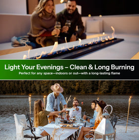 Firefly Fuel Clean Lamp Oil 32-ounce bottle for extended lighting.