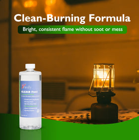 Firefly Fuel Clean Lamp Oil virtually odorless flame for quiet evenings.