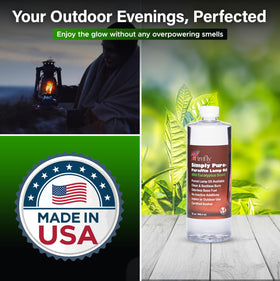 Firefly Fuel lamp oil maintaining clear glass chimneys and steady glow