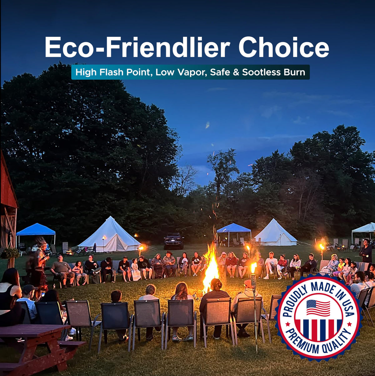 Kosher-certified Firefly Fuel Lamp Oil used indoors for reliable lighting.