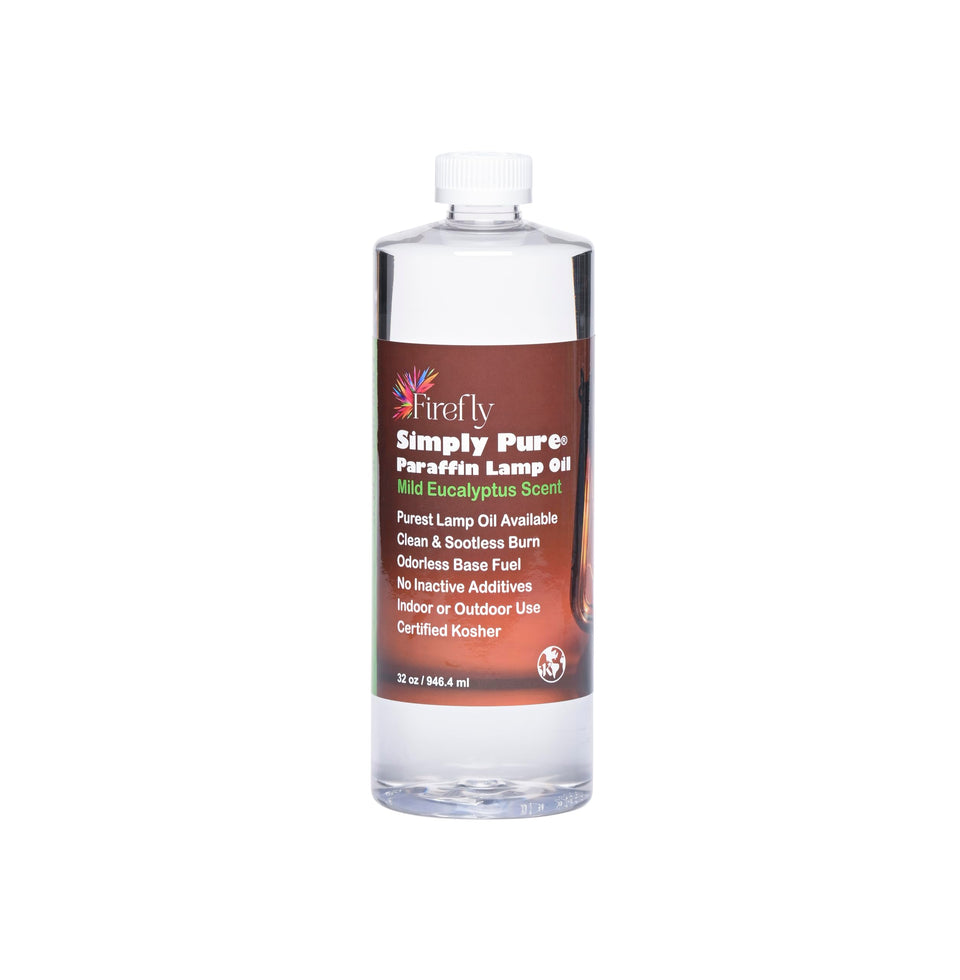 Firefly Fuel Premium lamp oil 32oz bottle for indoor use with clean burn