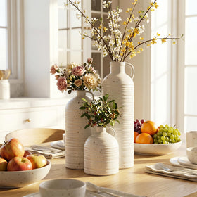 Firehold large vase 10-2-inch for statement piece and spacious arrangements.