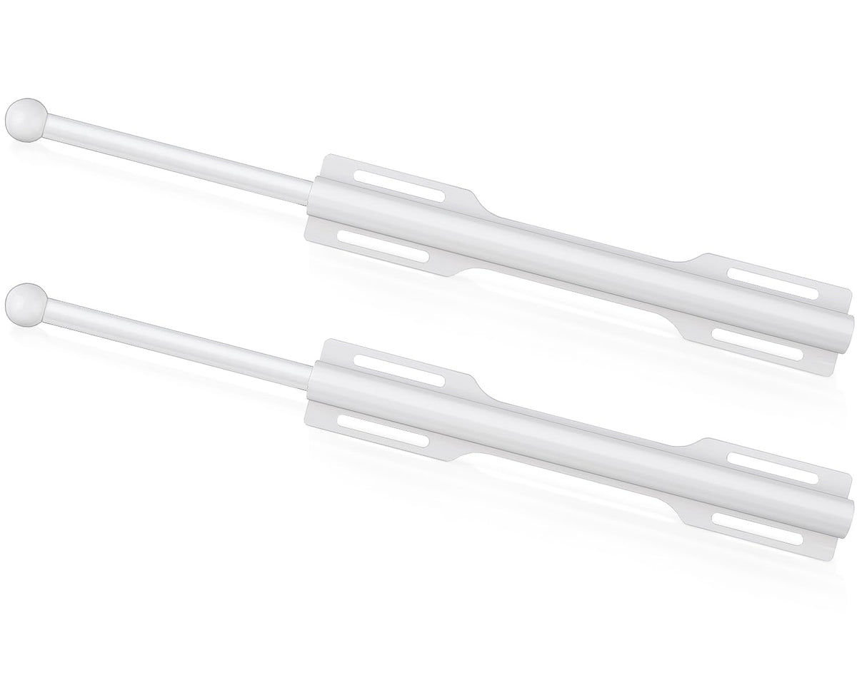 FirJoy 12-inch valet rod setup in white demonstrates organized closet hanging