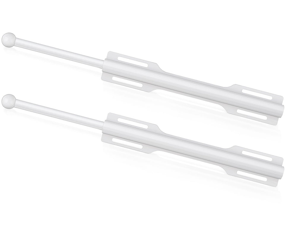 FirJoy 12-inch valet rod setup in white demonstrates organized closet hanging
