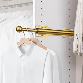 FIRJOY closet pull-out valet rod being installed for quick setup.