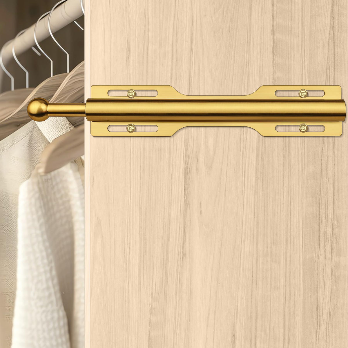 A compact, space-saving closet design by FIRJOY maximizes storage.