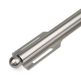 FIRJOY valet rod close-up shows brushed nickel finish and smooth surface