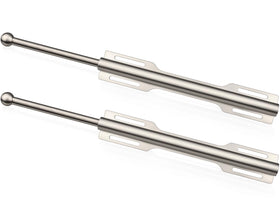 FIRJOY valet rod closet pull-out in brushed nickel, showing extra hanging space