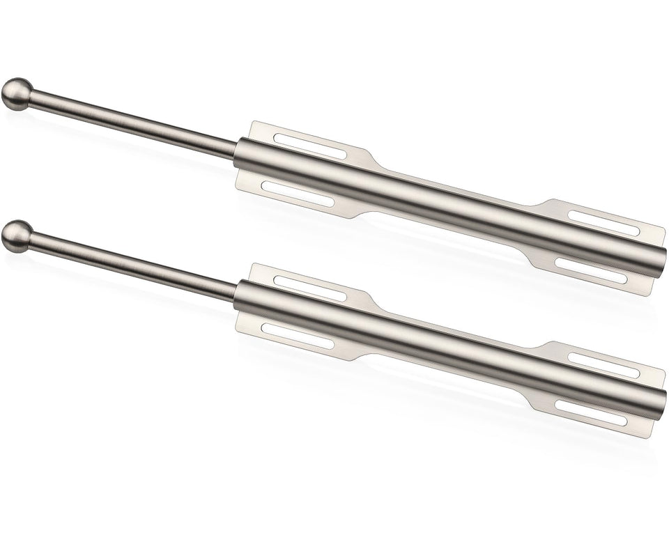 FIRJOY valet rod closet pull-out in brushed nickel, showing extra hanging space