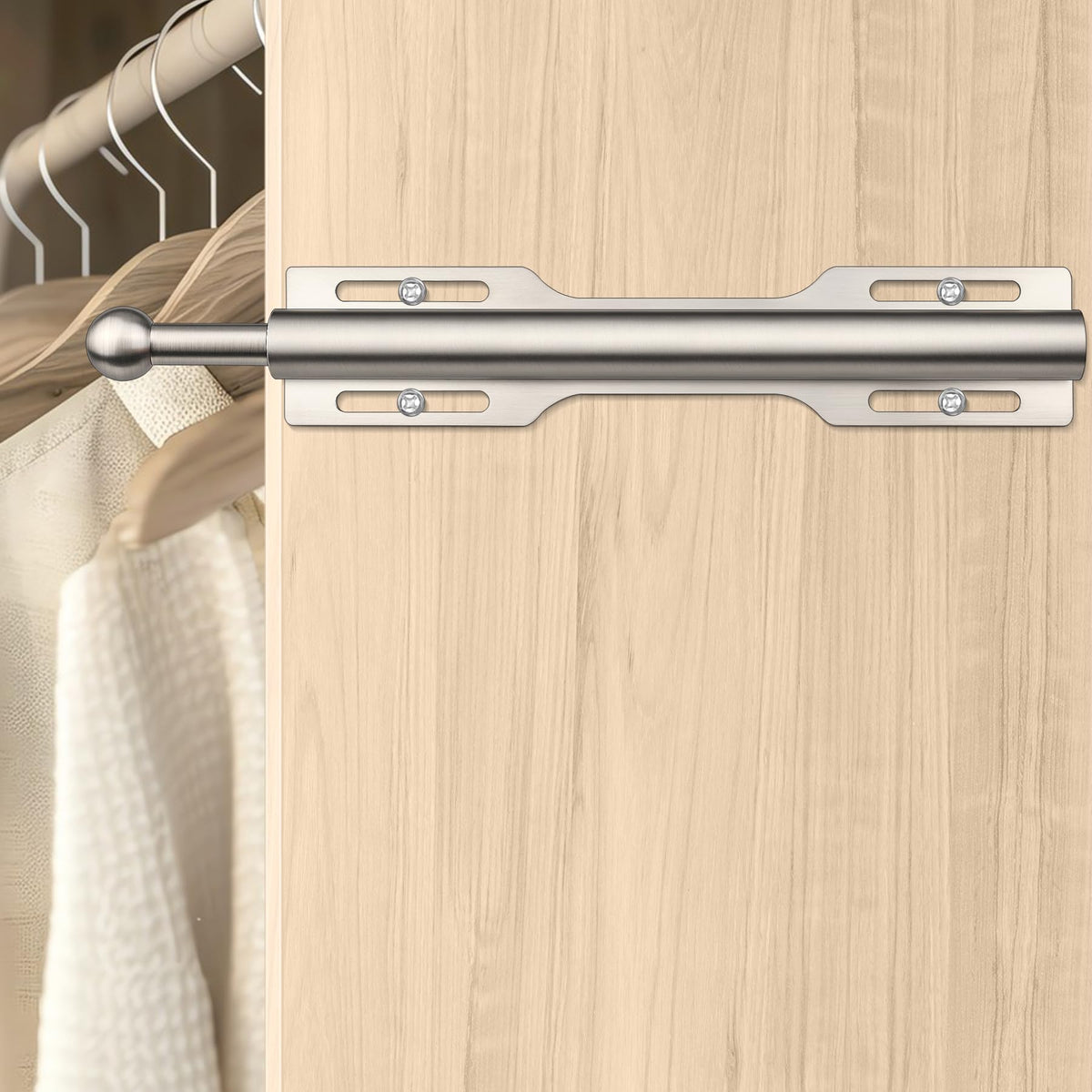 FIRJOY valet rod installation hardware included for quick setup