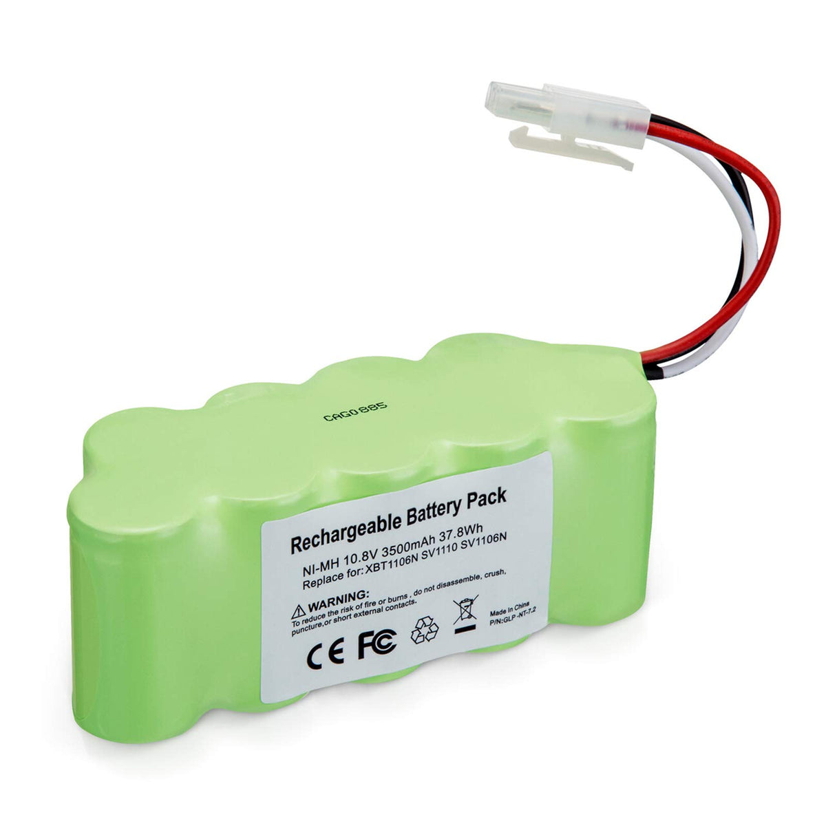 FirstPower 3.5Ah 10.8V battery, front view for Shark Freestyle Navigator, extended runtime.
