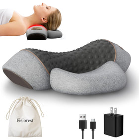 Fisiorest 3-in-1 neck massager pillow with heat for soothing neck relief.