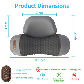 Fisiorest heat compression massage technology pictured for warm relaxation.
