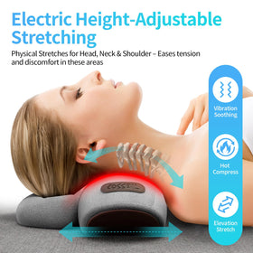 Fisiorest memory foam cervical pillow highlights ergonomic contoured support.