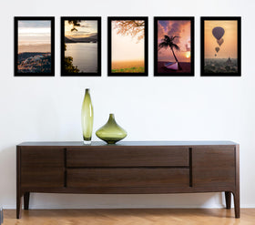 Fisnish 11x17 frame set 5 back panel and design enables easy photo swaps