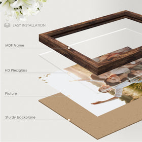 Fisnish 16x24 frame edge-to-edge display without a mat