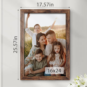 Fisnish 16x24 frame with hanging hardware for easy wall mounting