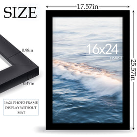 Fisnish 16x24 frame plexiglass panel offers crystal-clear visibility