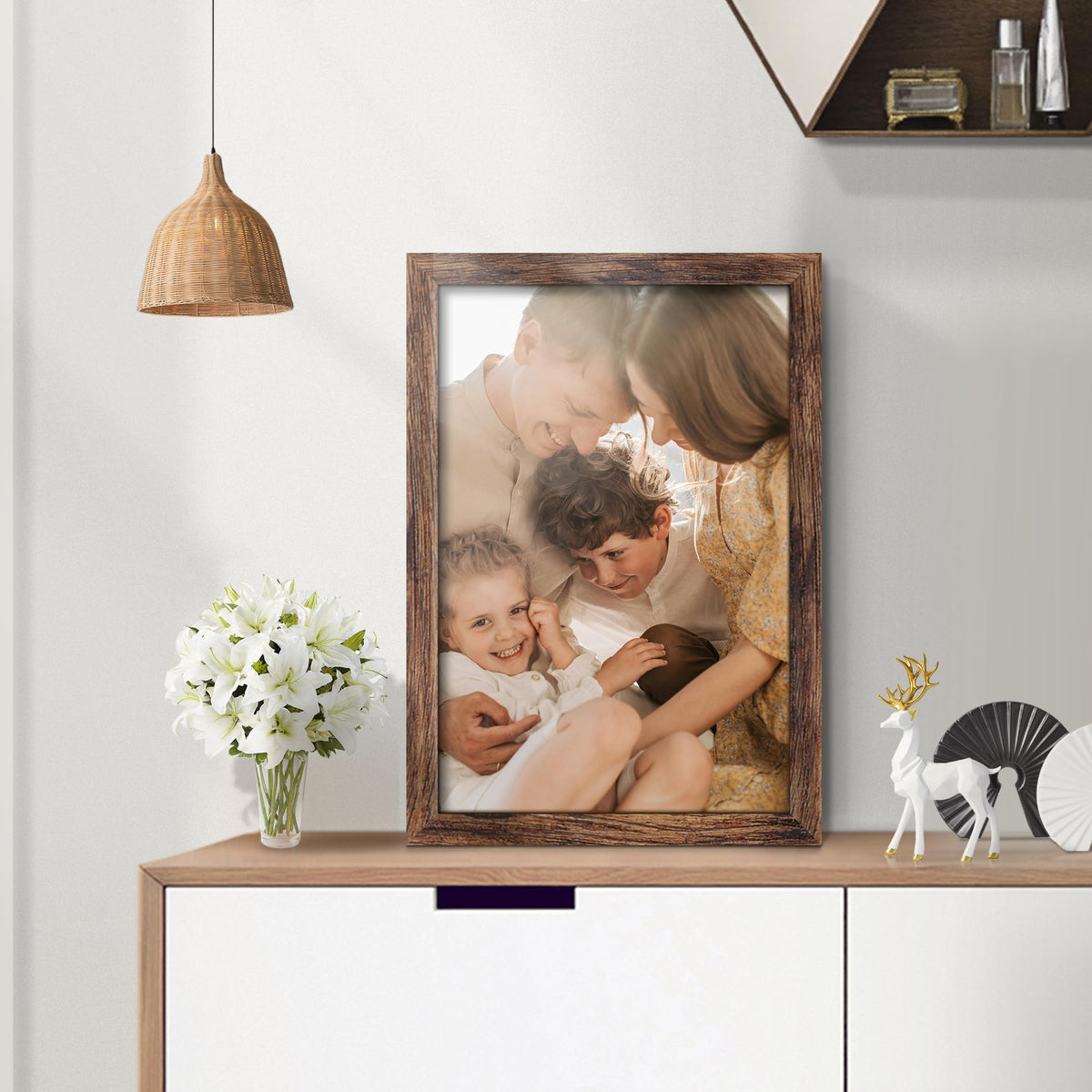 Fisnish 16x24 frame side view showing sturdy MDF construction