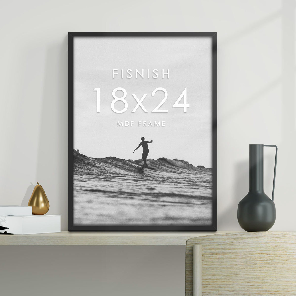 Fisnish 18x24 frame design suits many spaces and makes a thoughtful gift