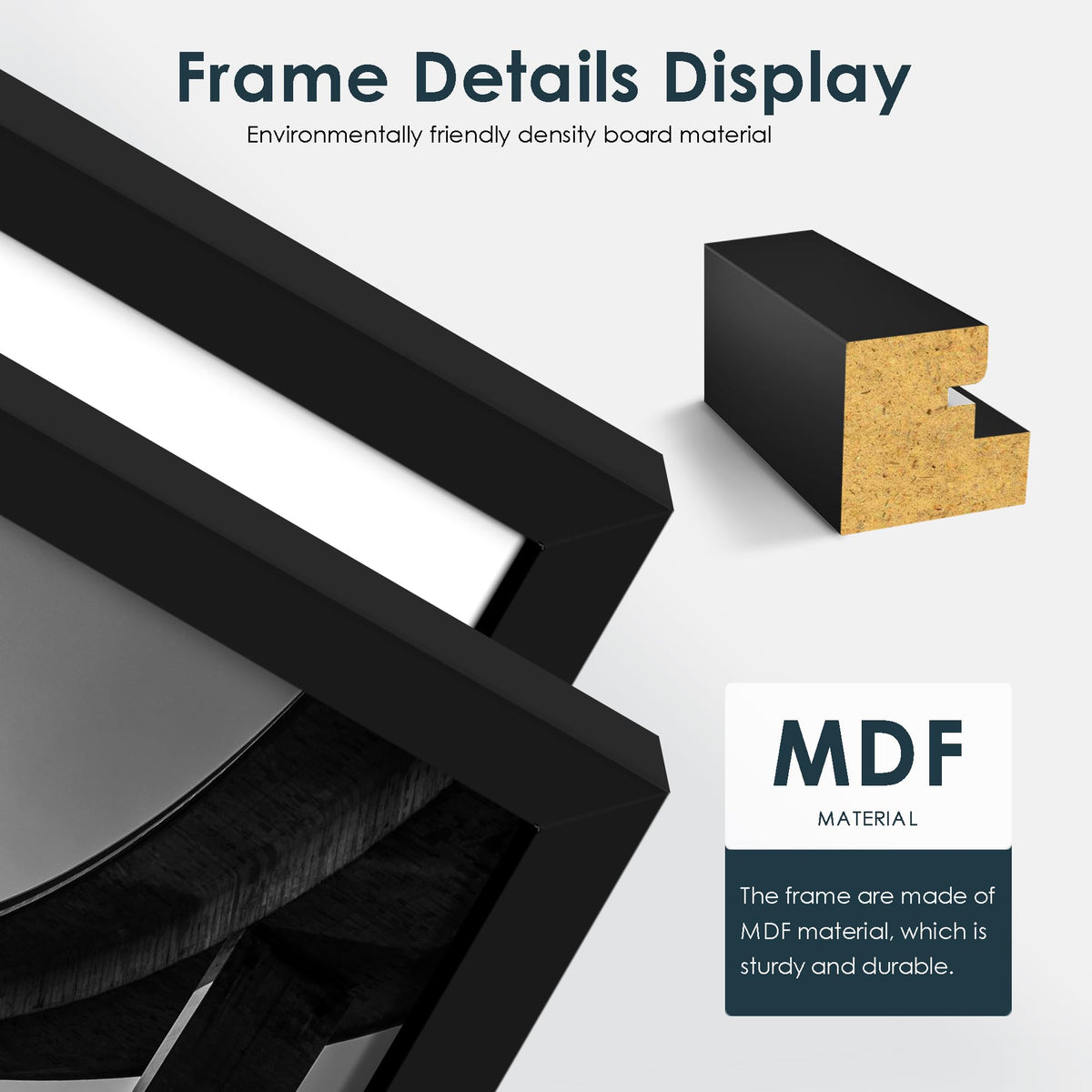Fisnish 18x24 frame arrives safely wrapped to protect your purchase