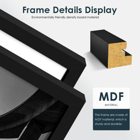 Fisnish 18x24 frame arrives safely wrapped to protect your purchase
