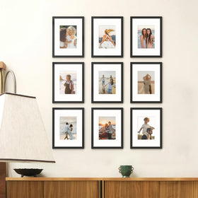 Fisnish 6x8 photo with mat display shows versatile gallery layouts.