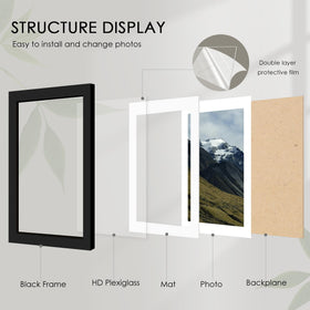 Fisnish 6x8 photo with mat display with crisp borders